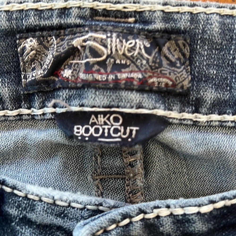 Aiko Bootcut Silver Jeans - Picture 7 of 8